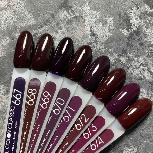 MOON Gel Polish №668 Chocolate Cherry Shimmer 8ml