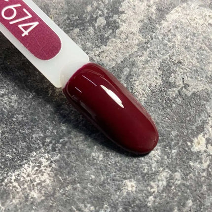 Smalto gel MOON №674 Marsala scuro 8ml