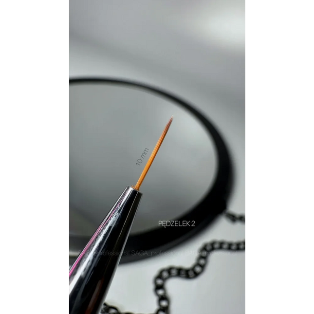 Nail brush Liner 10mm №2 Saga Professional - Nail Art Brushes