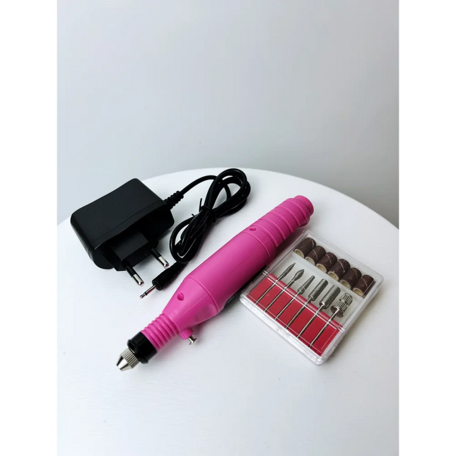 Nail Drill Pen mini polish nail Machine - Pink - Nail Drill