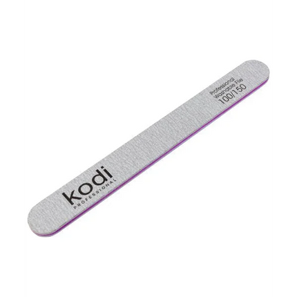 Nail file Straight 100/150 (178/19/4) grey Kodi Professional - Nail File