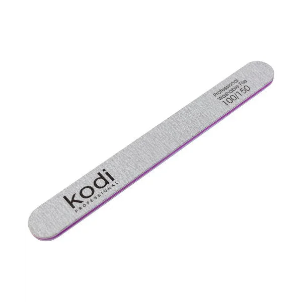 Nail file Straight 100/150 (178/19/4) grey Kodi Professional - Nail File