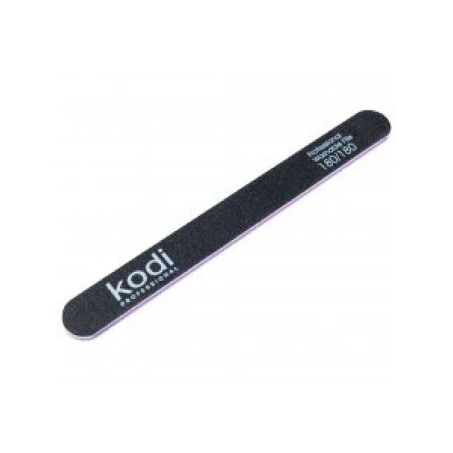 Nail file Straight 180/180 (178/19/4) black Kodi Professional - Nail File