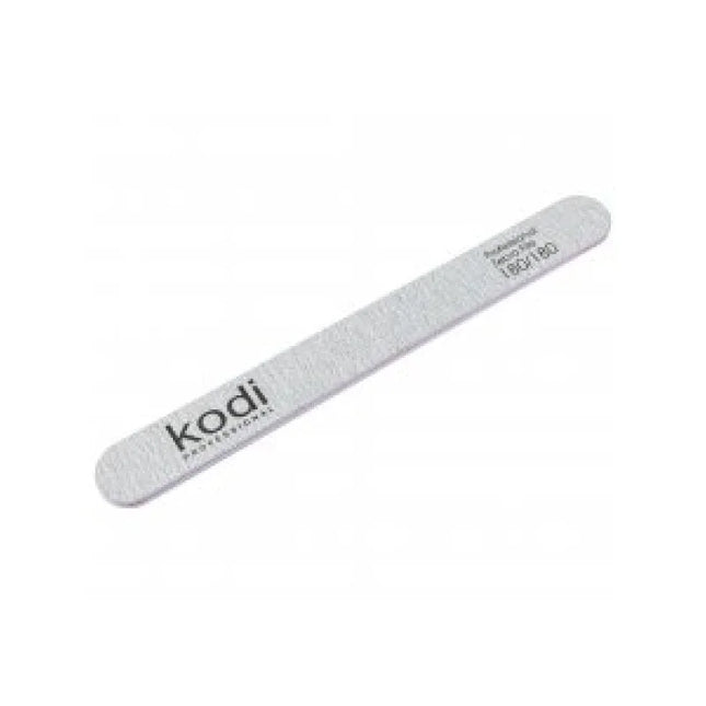Nail file Straight 180/180 (178/19/4) grey Kodi Professional - Nail File