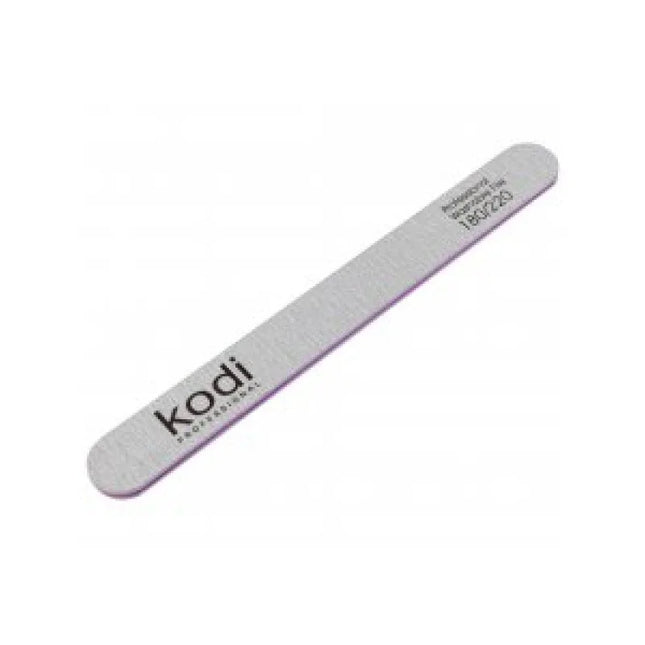 Nail file Straight 180/220 (178/19/4) grey Kodi Professional - Nail File