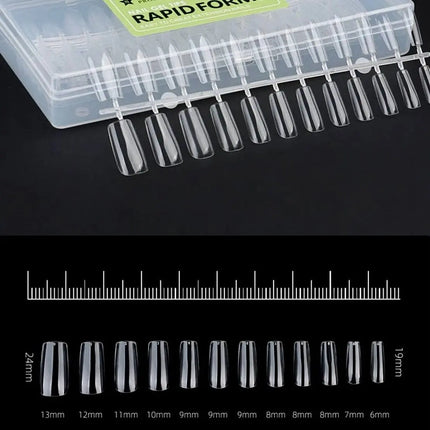 Nail Gel Tips Square Rapid Forms Starlet 240 pcs