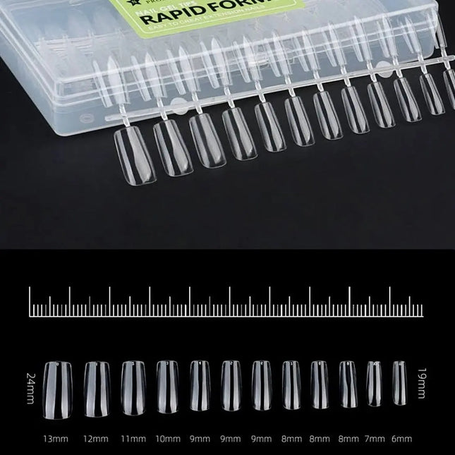 Nail Gel Tips Square Rapid Forms Starlet 240 pcs