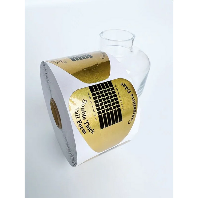 Nail paper forms Gold 500pcs - Nail extension forms