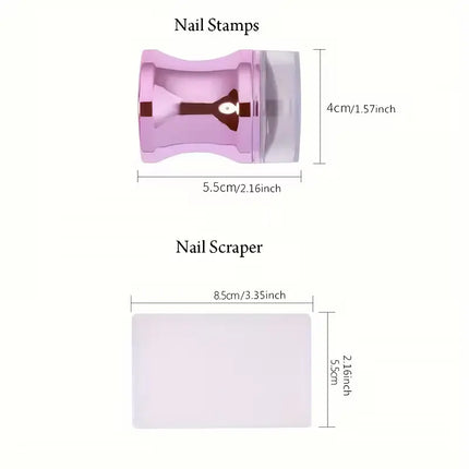Tampon pour stamping nail art - Rose