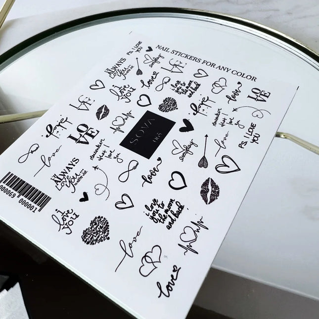 Nail Sticker - Sova Decor 065 - Nail Stickers