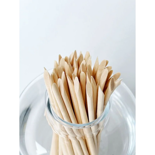 Orange wood cuticle sticks for manicure art 11.4cm - Orange wood sticks