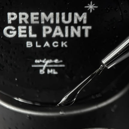 Premium gel paint Black wipe 5 ml NAILSOFTHEDAY - Gel paint