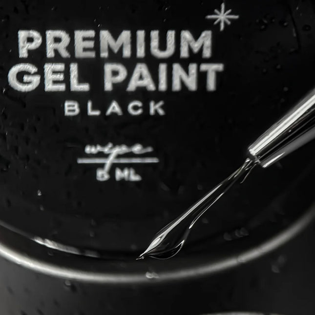 Premium gel paint Black wipe 5 ml NAILSOFTHEDAY - Gel paint