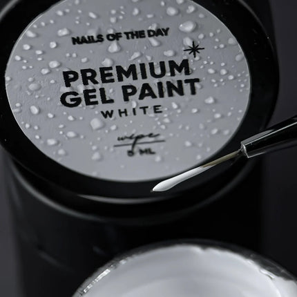 Premium gel paint White wipe 5 ml NAILSOFTHEDAY - Gel paint