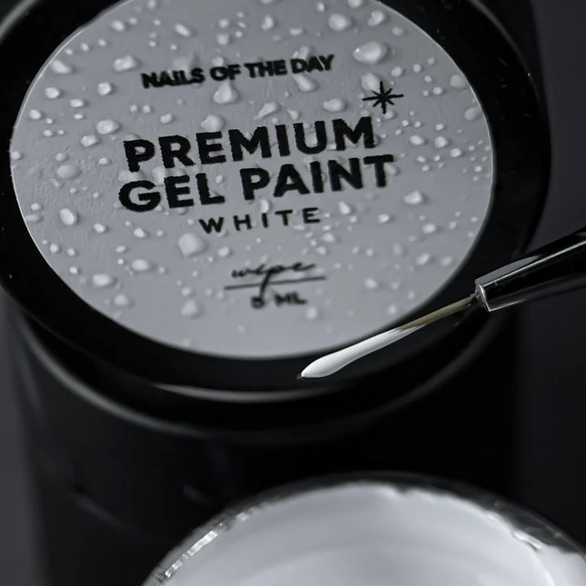 Premium gel paint White wipe 5 ml NAILSOFTHEDAY - Gel paint