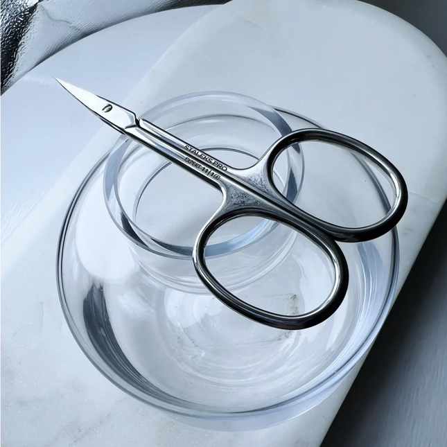Professional cuticle scissors for left-handed users Staleks Pro Expert 11 Type 1 SE-11/1 - Cuticle Scissors