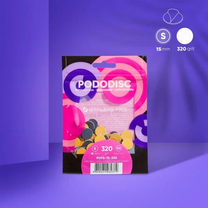 Refill pads for pedicure disc Staleks Pro S 320 grit (50 pc) PDF-15-320 - Disposable files for pododisc