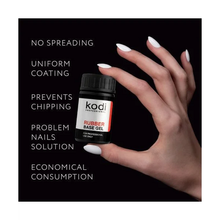 Rubber Base Gel 14 ml Kodi Professional - Base Coat