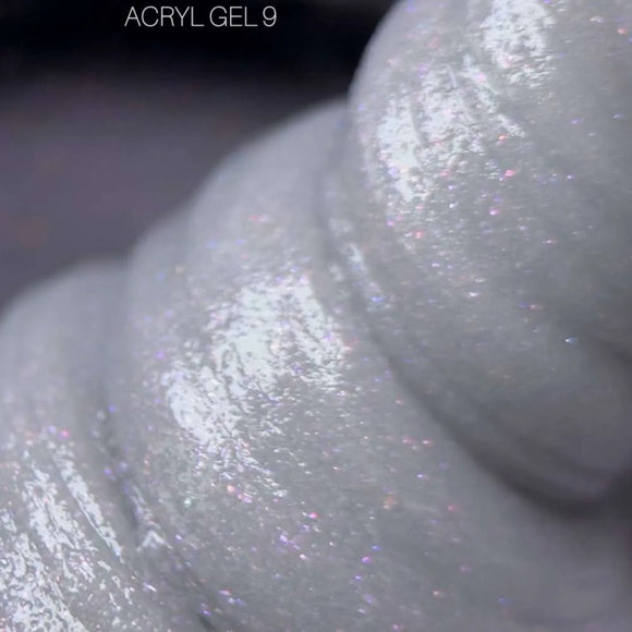 Saga Acryl Gel №09 Gray with shimmer 13ml