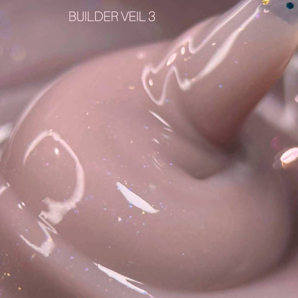 Saga Builder Gel Veil №03 Creamy brown с шиммером 30ml
