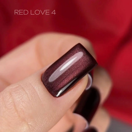 Saga Cat Eye Love Red č. 4 Červené víno 10ml