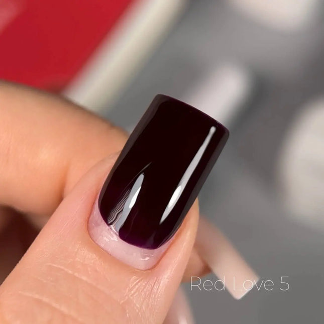 Gel-Lack Saga Love Red 5 Aubergine 10 ml