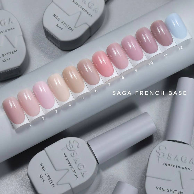 Saga French Base №7 Peachy beige 10ml