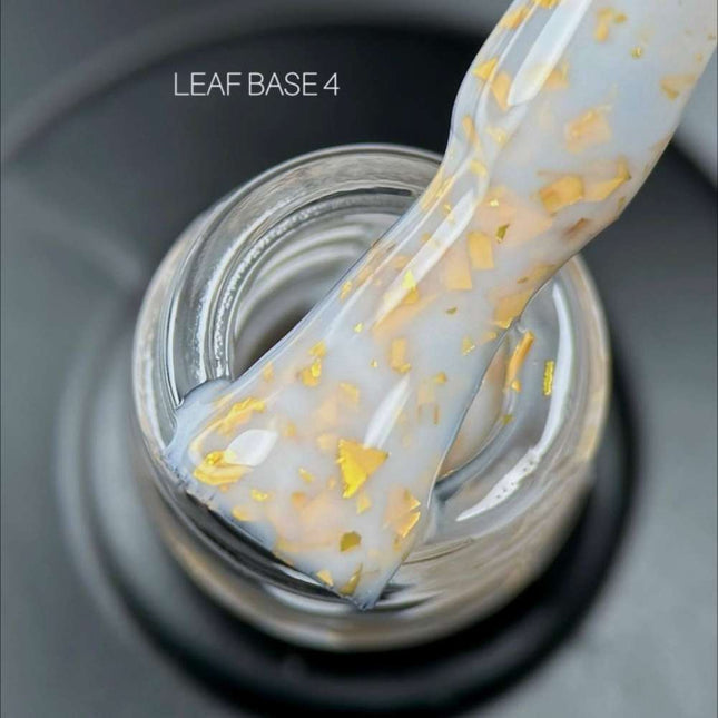 Saga Leaf Grundlack №04 Milch mit Goldfolie 9ml