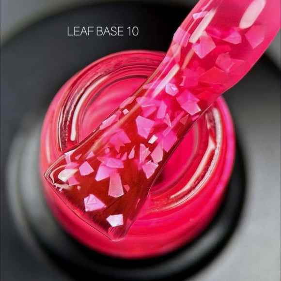 Saga Leaf Capa de base №10 Rosa persa con papel de plata 9ml