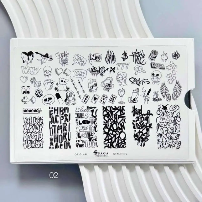 SAGA Stamping Plate №2 Graffiti