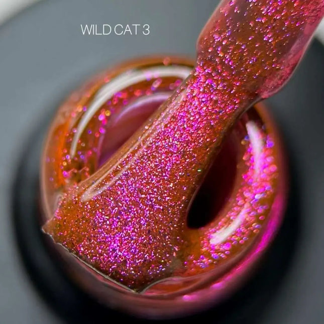 Saga Cat Eye Wild №3 Red Pink Purple 9ml