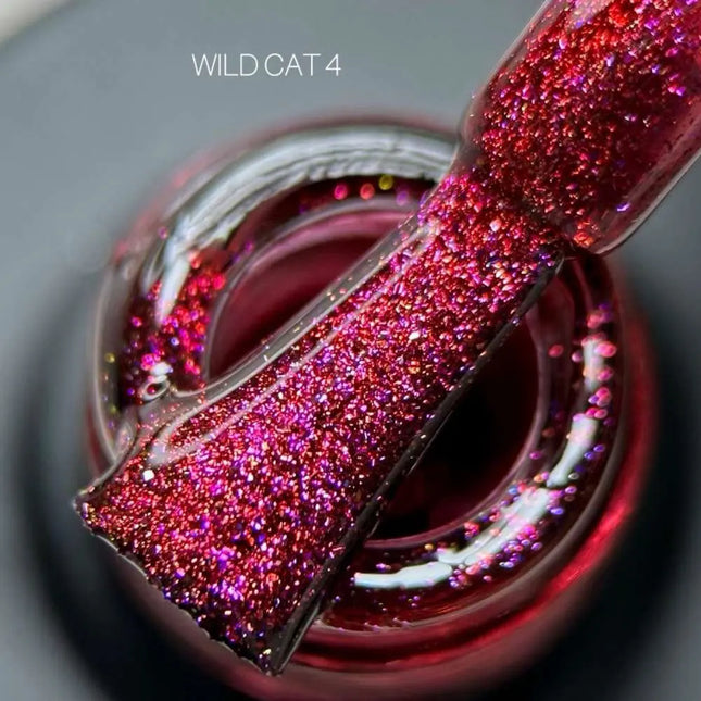 Saga Cat Eye Wild №4 Cherry Purple Gold 9ml