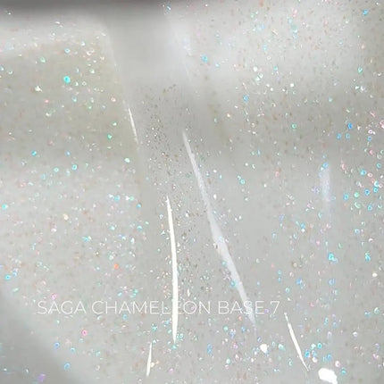 Saga Shimmer Base Chameleon №7 Milky with shimmer 15ml