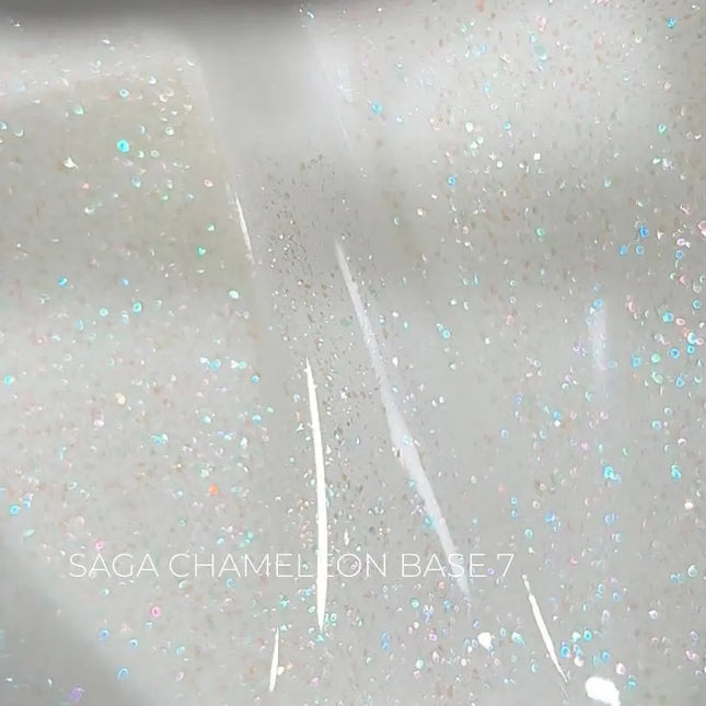Saga Shimmer Παλτό βάσης Chameleon №7 Milky με Shimmer 15ml