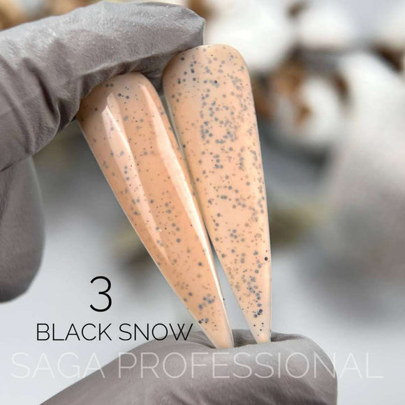 Saga Black Snow №3 Caramel with black crumps 9ml