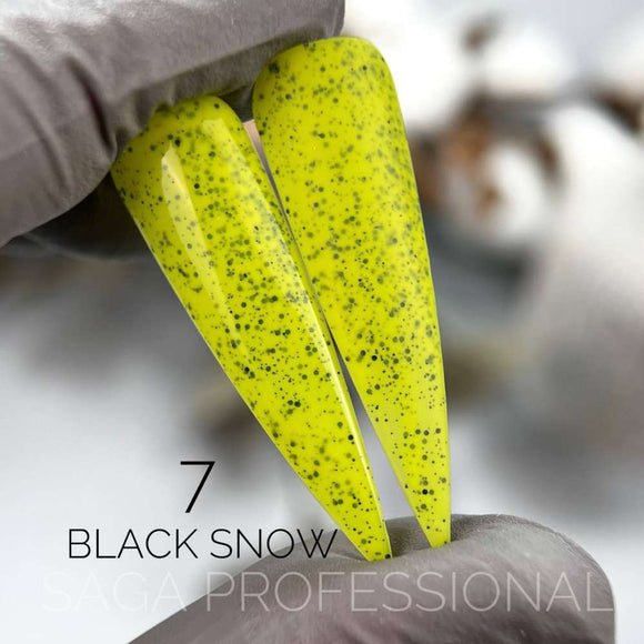 Saga Black Snow №6 Koralle mit schwarzen Krümeln 9ml