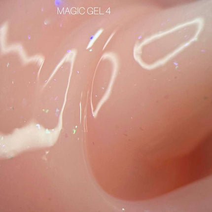 Saga Magic Gel Nr. 01 Milky mit holografischer Folie 15 ml