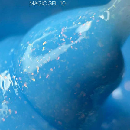 Saga Magic Gel Nr. 01 Milky mit holografischer Folie 15 ml