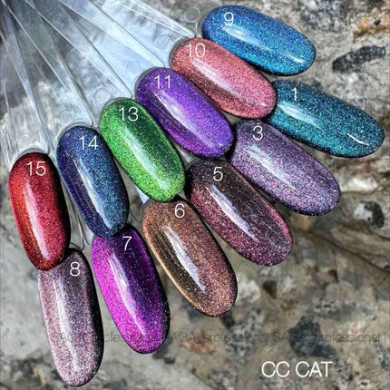 Saga Cat Eye Chameleon №04 Orange Pink 9ml