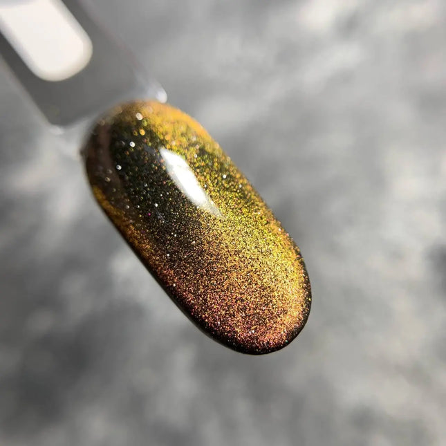 Saga Cat Eye Chameleon №06 Bronze Roz Verde 9ml