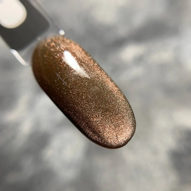 Saga Cat Eye Shine n. 11 Marrone con glitter dorati 9ml