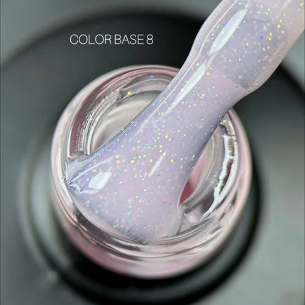 Saga Color Base №08 Dusty pink with shimmer 9ml