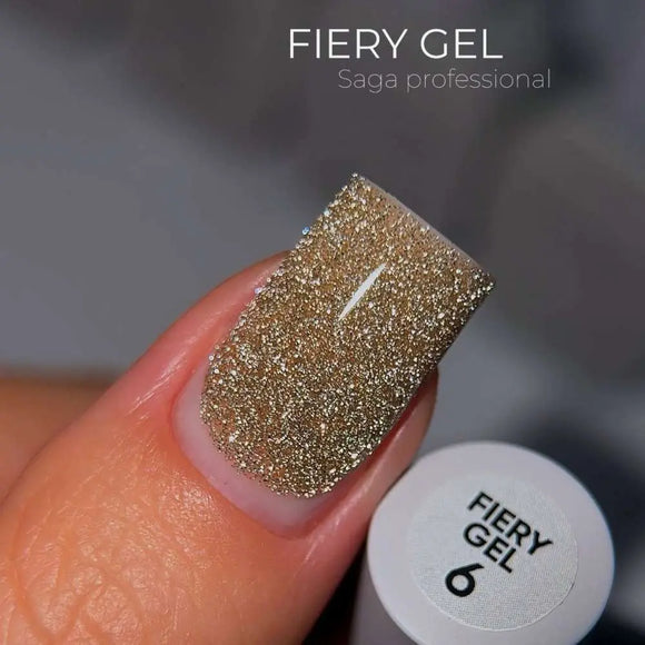 Saga Fiery Gel Polish №06 Sandy Gold 10ml