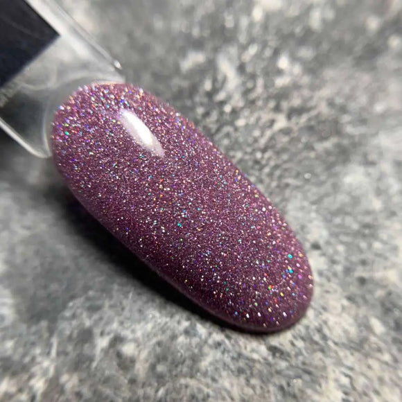 Saga Fiery Gel Polish №14 Radiant Orchid con glitter Holographic 10ml