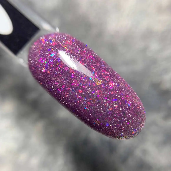 SAGA Fiery Gel Polish №17 Viola orchidea con foil 10ml