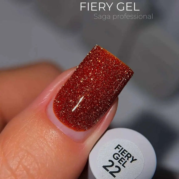 Saga Fiery Gel Polish №22 Amber 9ml