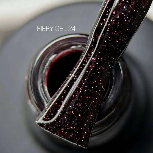 Saga Fiery Gel Polish №24 Dark Maroon 10ml