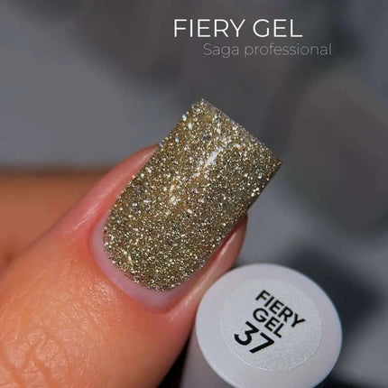 Saga Fiery Gel Polish №37 Light Gold 9ml
