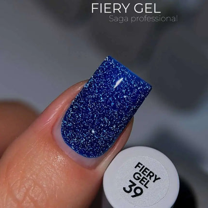 Smalto gel Saga Fiery №39 Blu intenso 9ml