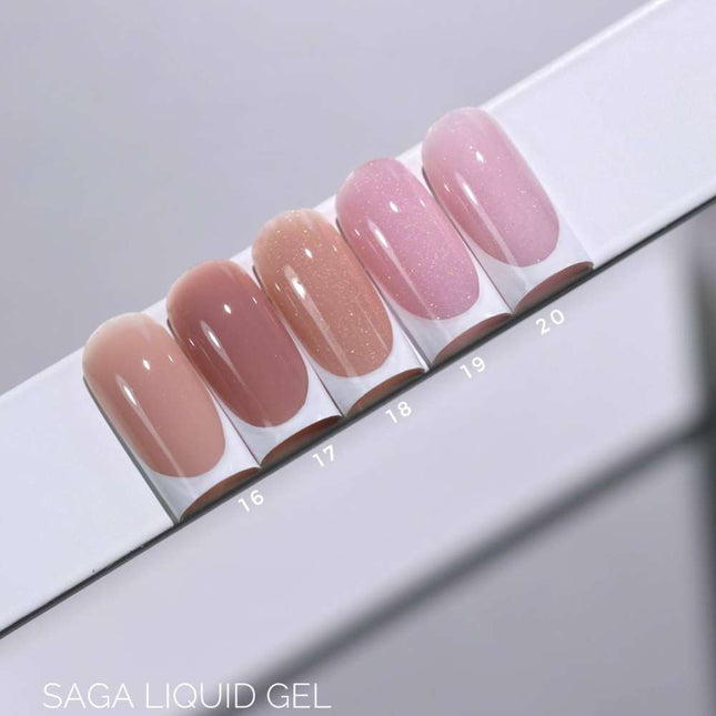 Saga tekući gel №17 Browny beige 15ml